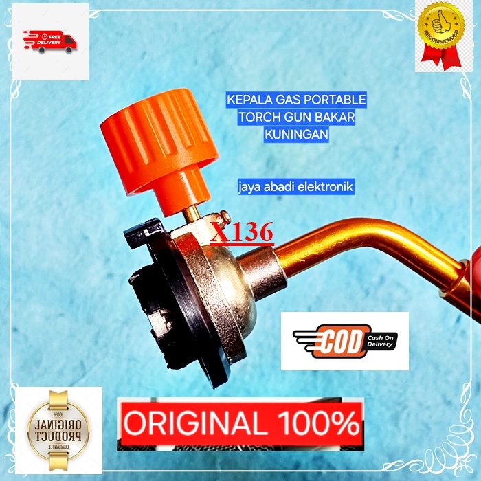 X136 solder kompor portable H121 KEPALA GAS PORTABLE ORI 100%  TORCH GUN BAKAR las logam mematri Kep