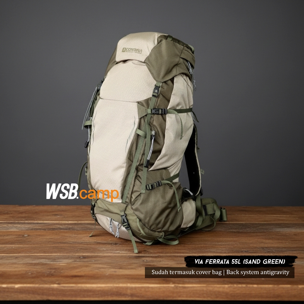 CONSINA EVEREST GEN 3 UPGRADE 2025 - VIA FERRATA -CARIER 6O+5L INCLUDE COVER CENTURION COMMANDER 45L