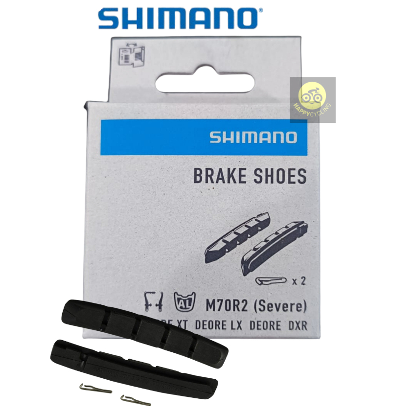 Brake Shoe Kampas Rem Karet Rem V Brake Shimano M70R2 XTR Deore XT Happy Cycling