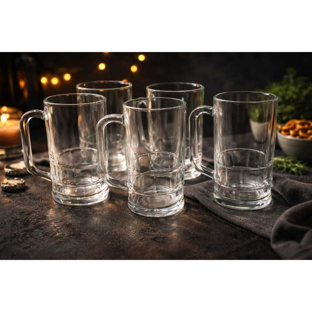 Gelas Jempol / Gelas beling Es Teh / Gelas beling Jempol Isi 6 Pcs