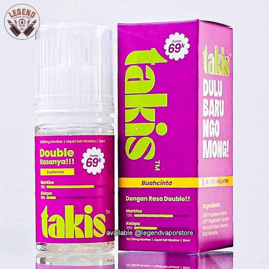 SALT NIC - LIQUID TAKIS Markisa Kelapa 30ML 30MG AUTHENTIC