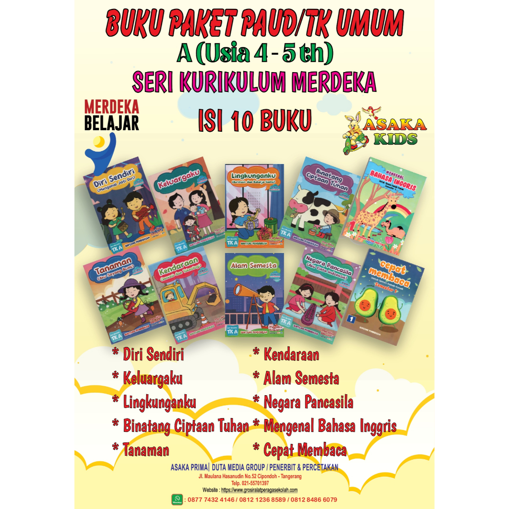 Buku Induk PAUD TK Kurikulum Merdeka