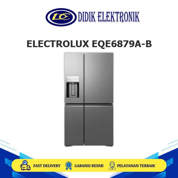 ELECTROLUX EQE6879A-B Kulkas 4 Pintu 609L UltimateTaste 900 Taste Seal Flex EQE6879A