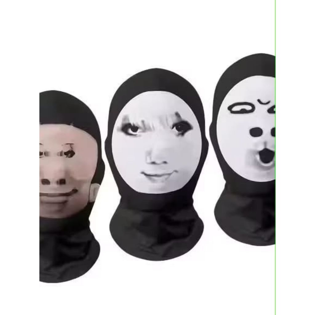 {IP} Masker Topeng Wajah 3D / topeng 3d topeng kain full print masker tutup kepala / Masker Motor Pe