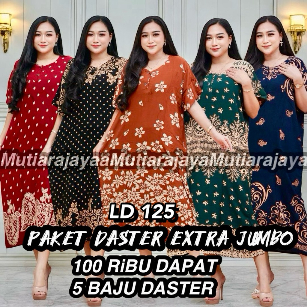 100 Dapat 4pcs beda motif beda warna || Daster Rayon Lengan Pendek Busui Bumil Kancing Depan Lengan 