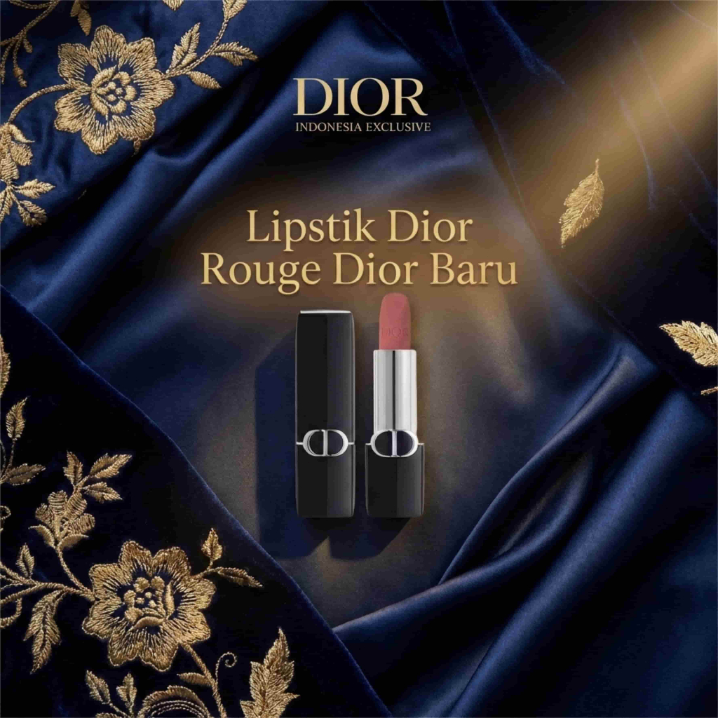 DIOR Rouge Lipstick Mini 1.5g Asli Original | Lipstik Dior Ukuran Kecil Travel | Pigmented, Ringan &