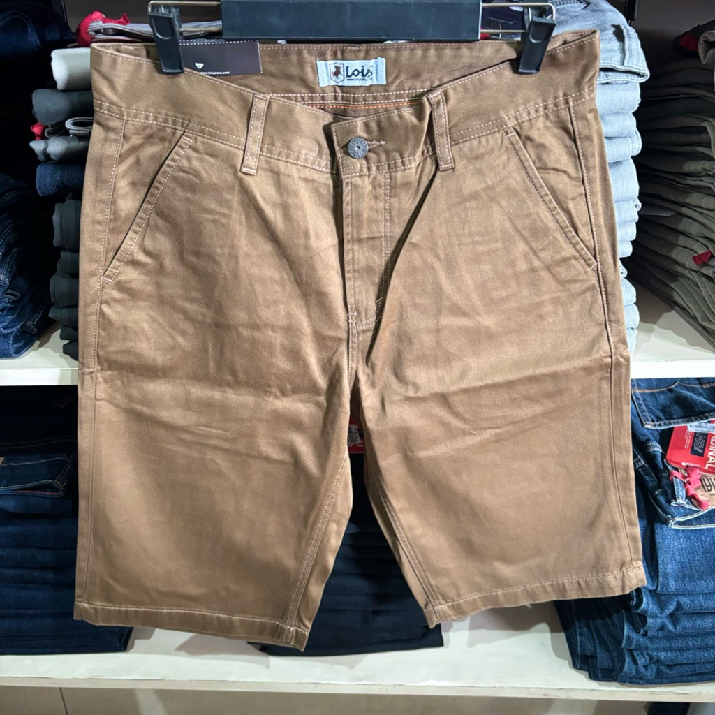 celana pendek Chinos lois pria original CDP237BR