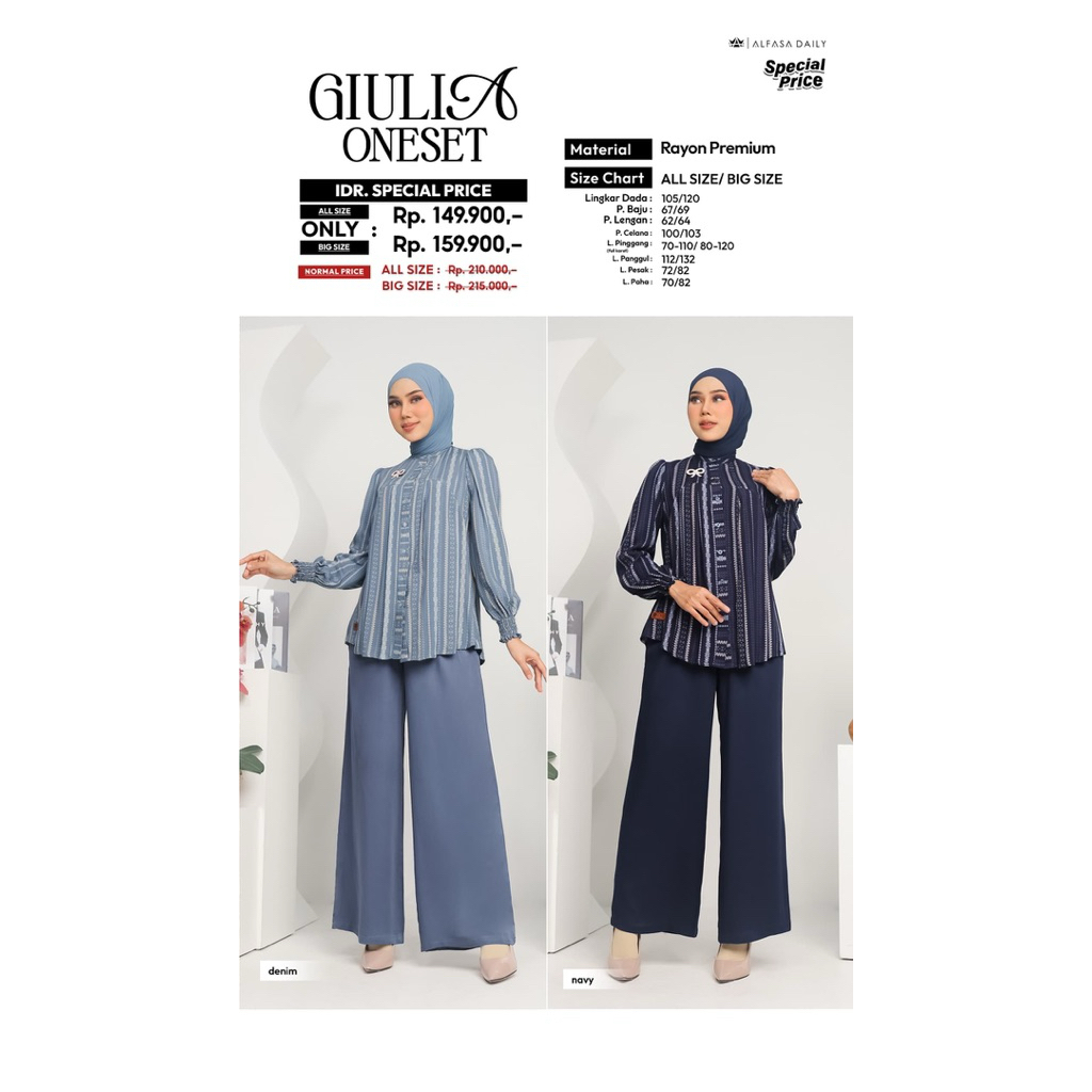Alfasa Daily - Setelan Wanita / One Set / Giulia One Set Alfasa