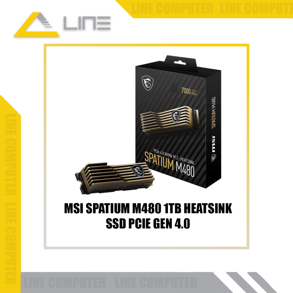 SSD MSI SPATIUM M480 1TB With Heatsink SSD PCIe Gen 4.0 - SSD NVME M.2