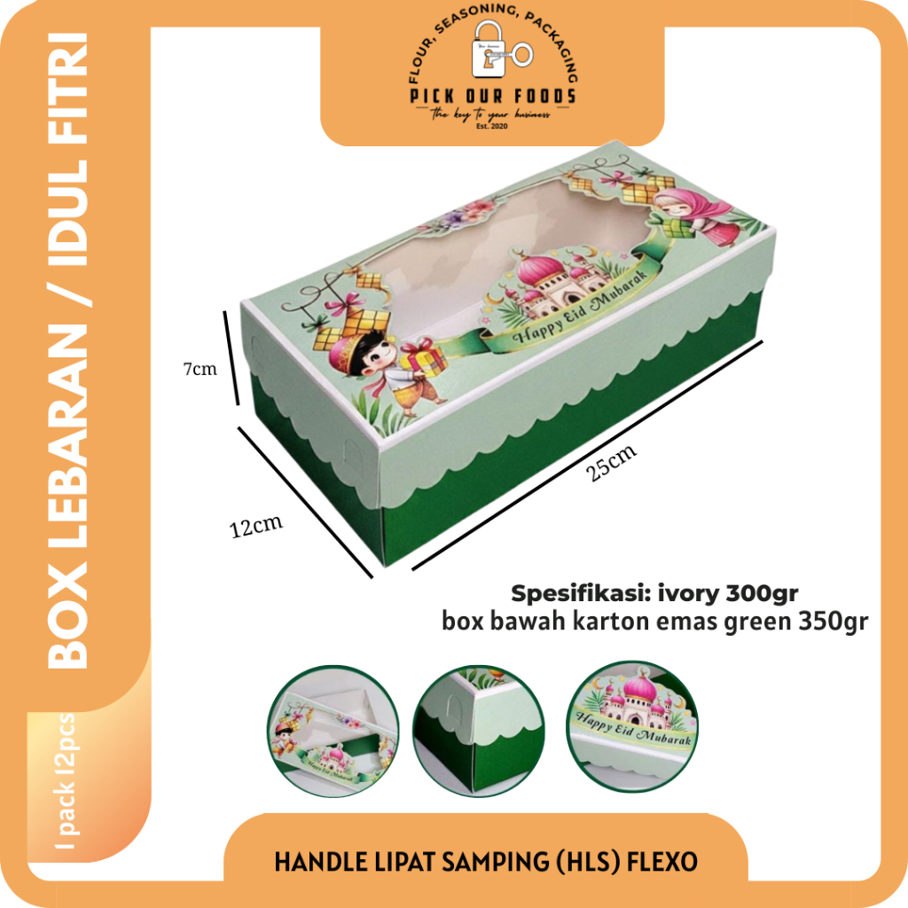 Box Brownies Lebaran | Dus Brownies Premium | Box Hampers Kue Idul Fitri | Box Hampers Brownies Chan