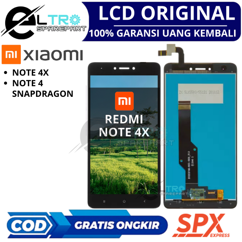 LCD XIAOMI REDMI NOTE 4X - ORIGINAL FULSET