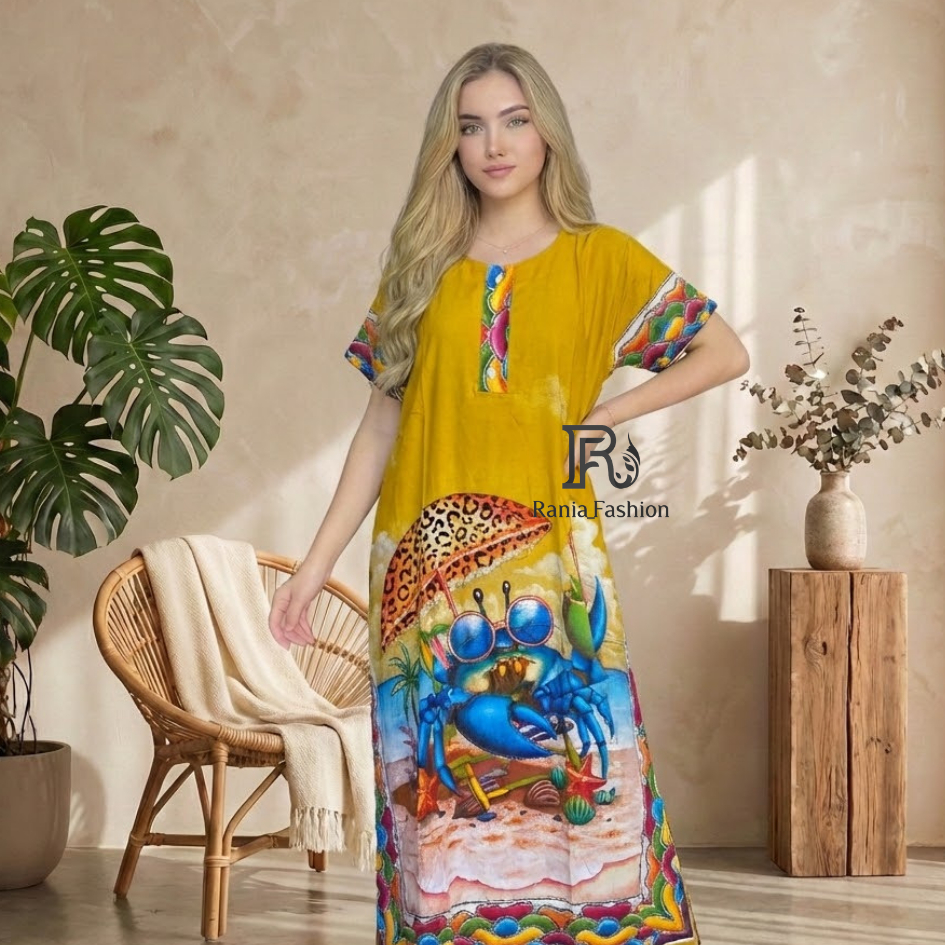 Daster Rania Fashion motif KANCING CRAB Terbaru