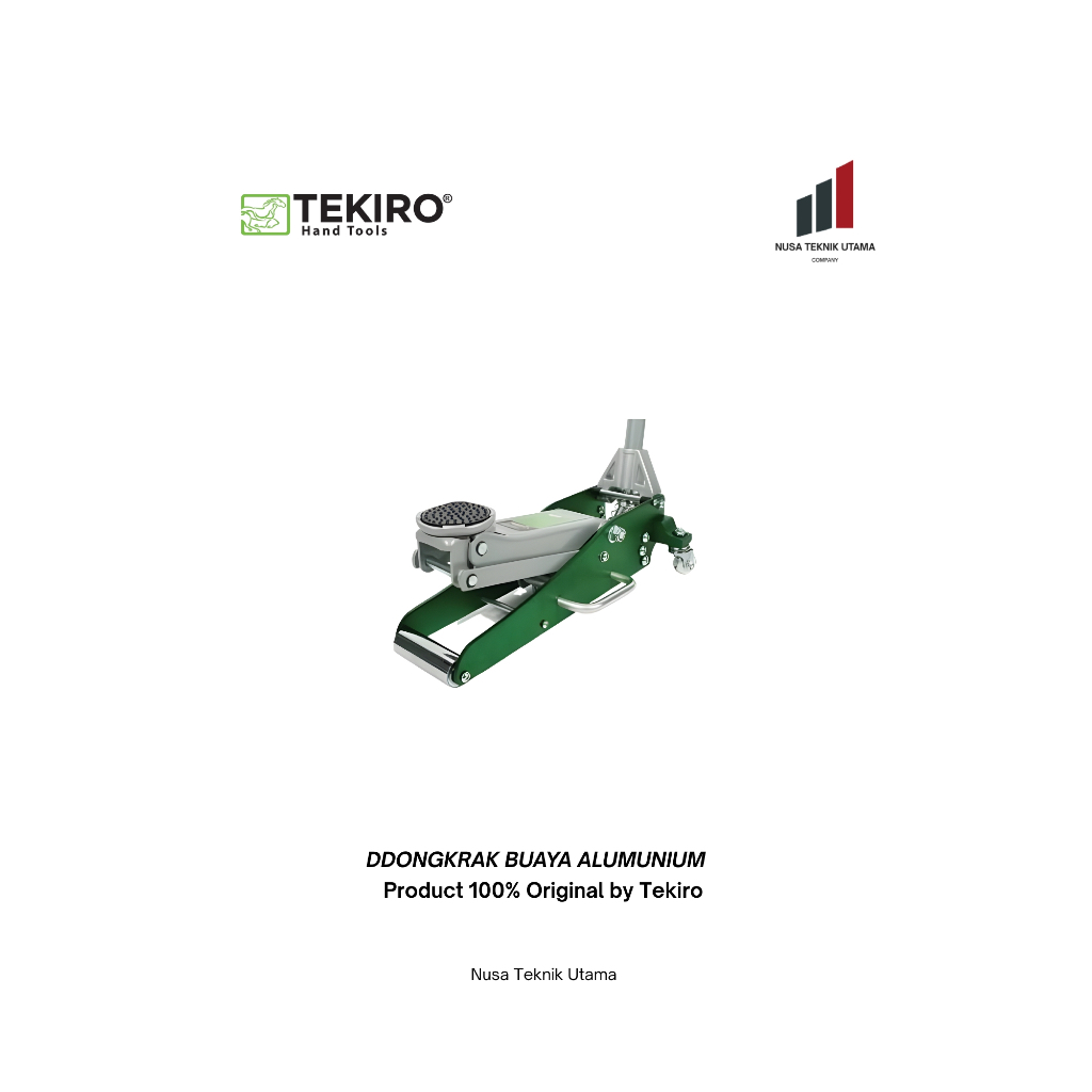 DONGKRAK 1.5 TON TEKIRO BUAYA ALUMUNIUM 1.5 TON