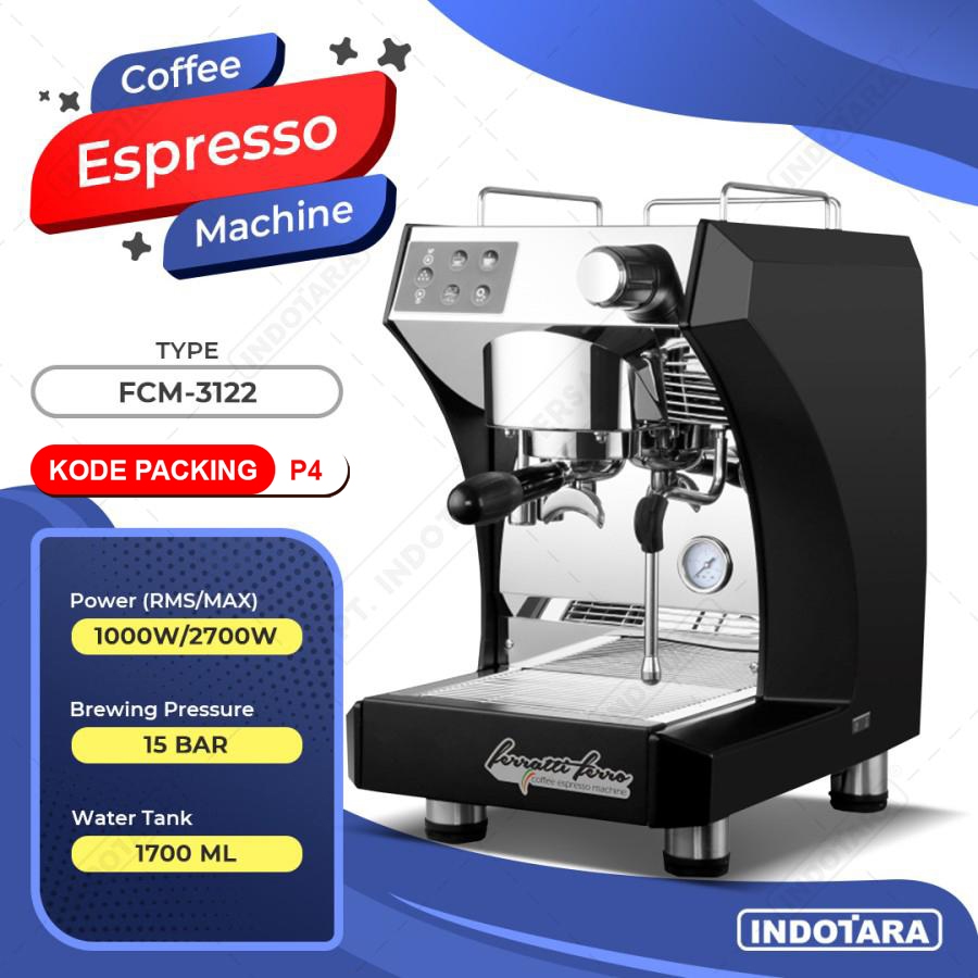 Mesin Kopi Espresso / Espresso Machine Ferratti Ferro FCM3122