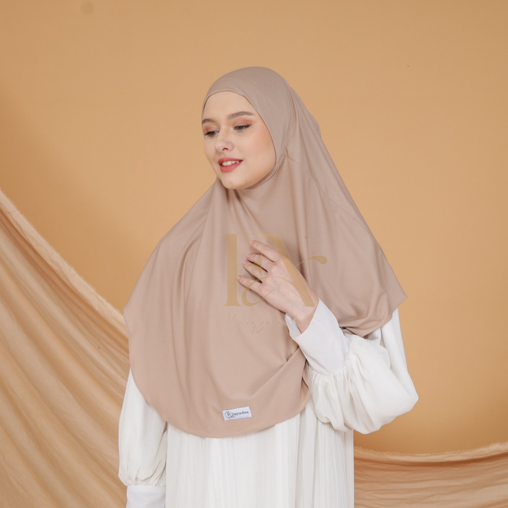Faeyza Alwa - Khimar Kania Kerudung Bergo Instan Jumbo Jersey