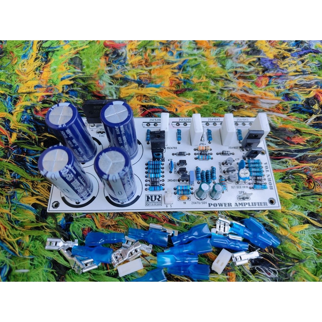 Kit driver power horen toa corong mono ples Elko PSU tanpa Tr final