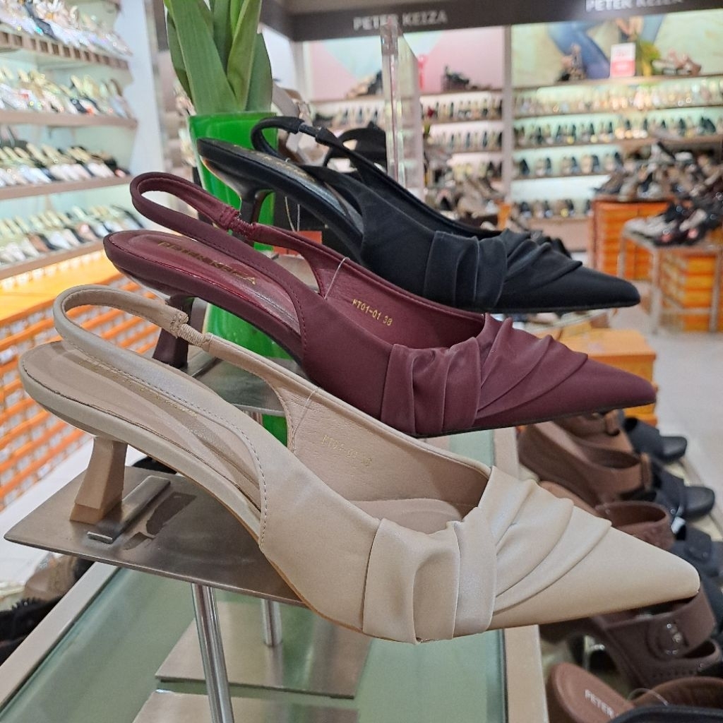 sepatu heels wanita peter keiza 5 cm