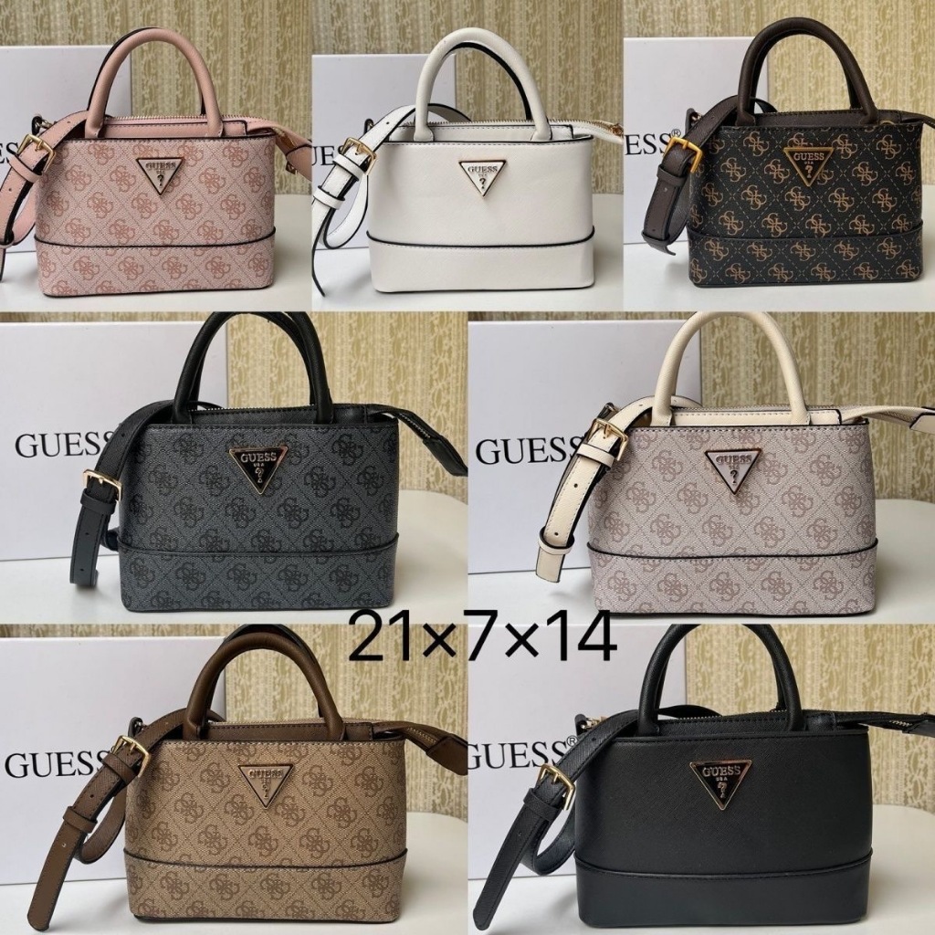 GUESS CORDELIA MINI LOGO TOP HANDLE BAG ORIGINAL / TAS WANITA IMPORT / TAS SELEMPANG / TAS BAHU / TA