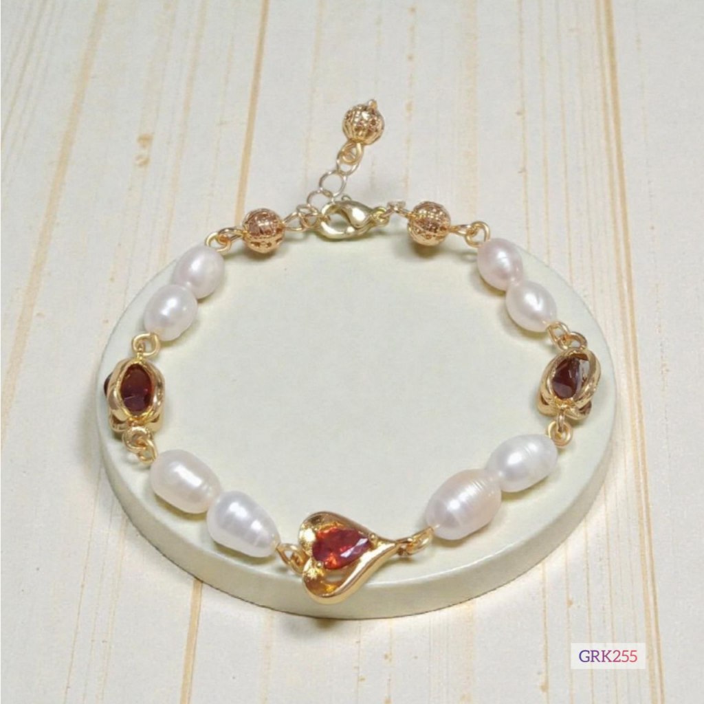 gelang mutiara lombok asli 100% gelang mutiara korean style gelang mutiara kristal gelang mutiara ae