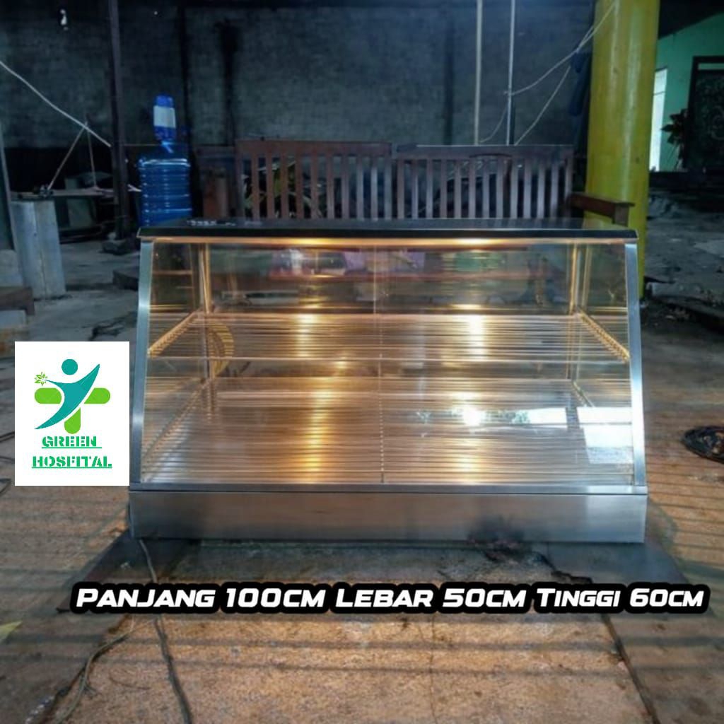 Warmer Food Display Fried Chicken Etalase Chicken STAINLESS STEEL 304