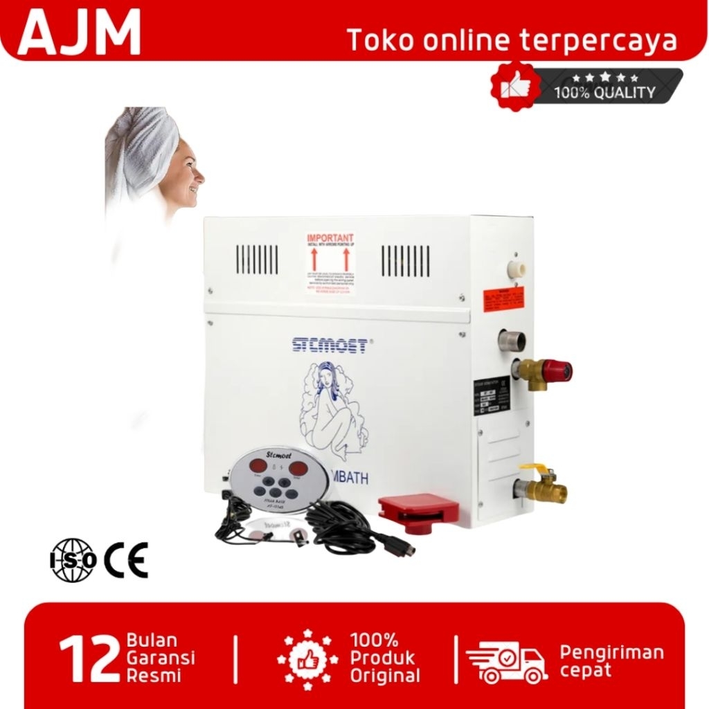 Mesin Uap 18KW Sauna Mandi Spa Room Uap Elektrik Alat Sauna Generator