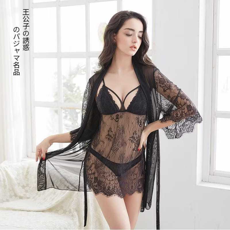 Sexy Lingerie Kimono Oneset Baju Tidur Sexy Lingerie Wanita / Lingerie Kimono / kimono
