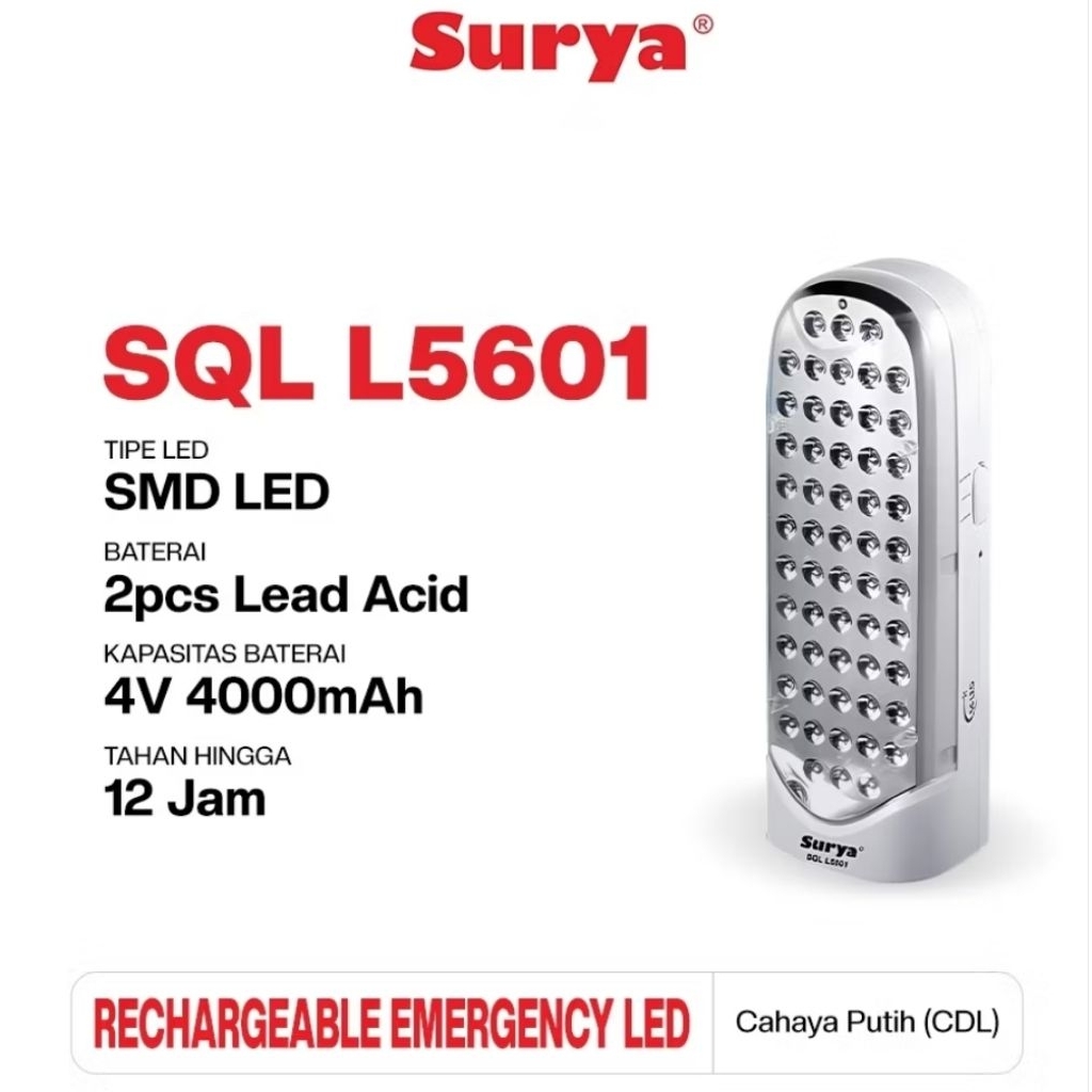 Lampu Emergency Surya SQL L5601