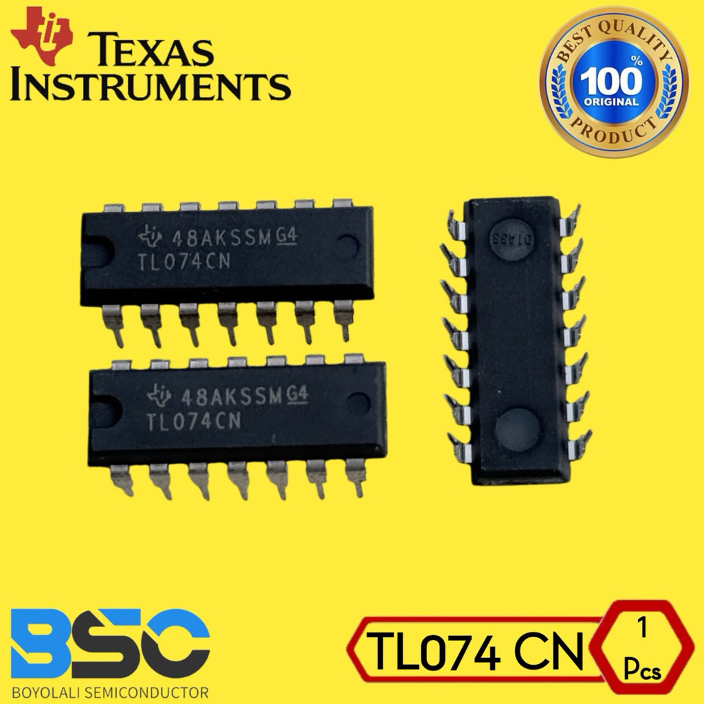 IC TL074 / TL074CN ORIGINAL T.I