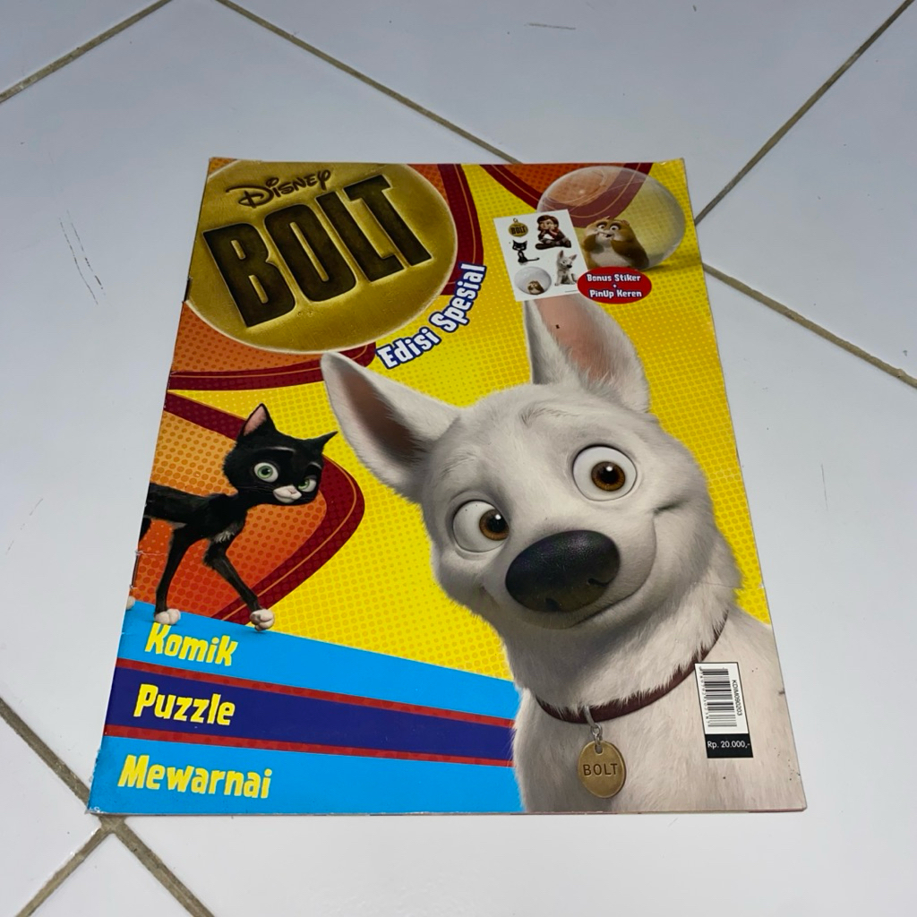 buku aktivitas anak Disney bolt