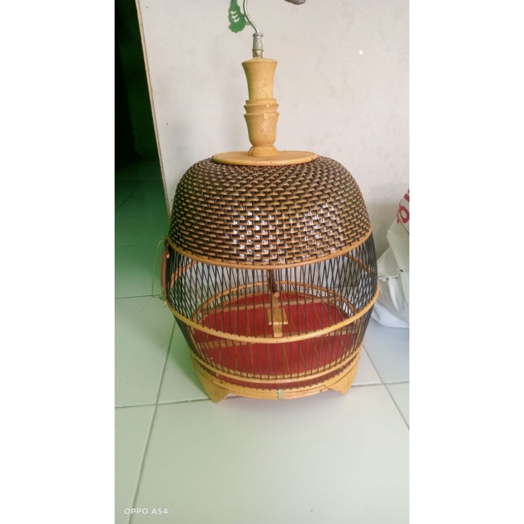 Sangkar Perkutut Minion Klasik Bambu Rotan Tahan Lama