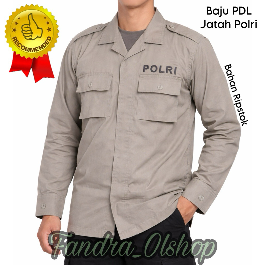 BAJU / ATASAN PDL JATAH POLRI PDLT A1 SERAGAM DALMAS BRIMOB SABHARA BAHAN RIPSTOK. Kualitas Terbaik 
