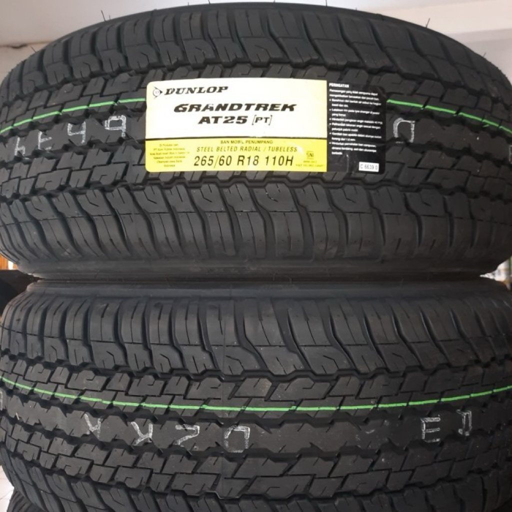 Ban mobil 265/60 r18 Dunlop Grandtrek AT25 PT 265 60 18 Grantrek AT 25 PT Bawaan Fortuner 265/60r18