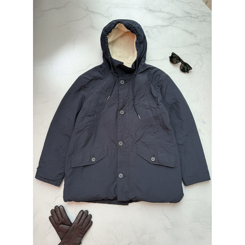 Zara Outdoor Padded Jacket Navy