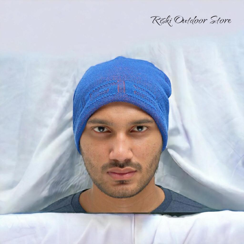 kupluk / topi eiger Quill blue original Beanie Original