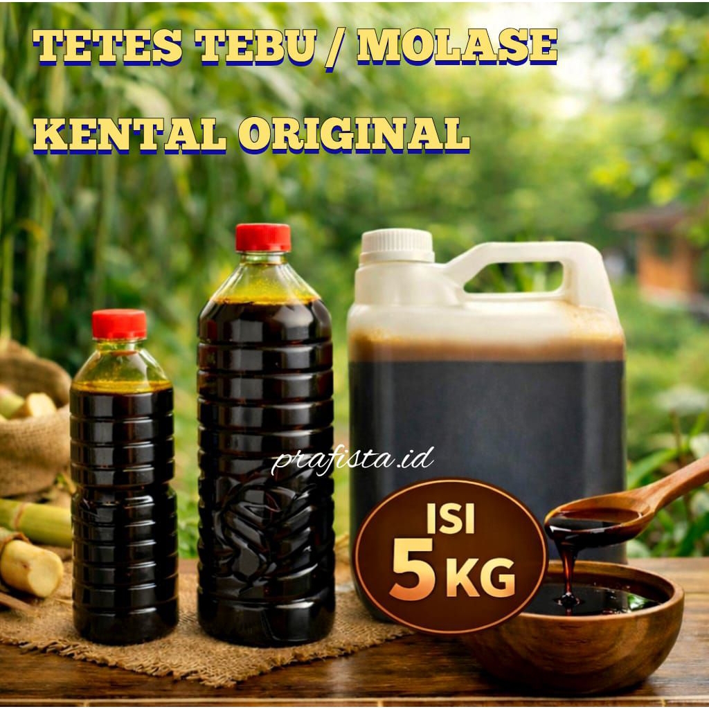 MOLASE TETES TEBU 100% MURNI 5KG | Molases peternakan pertanian