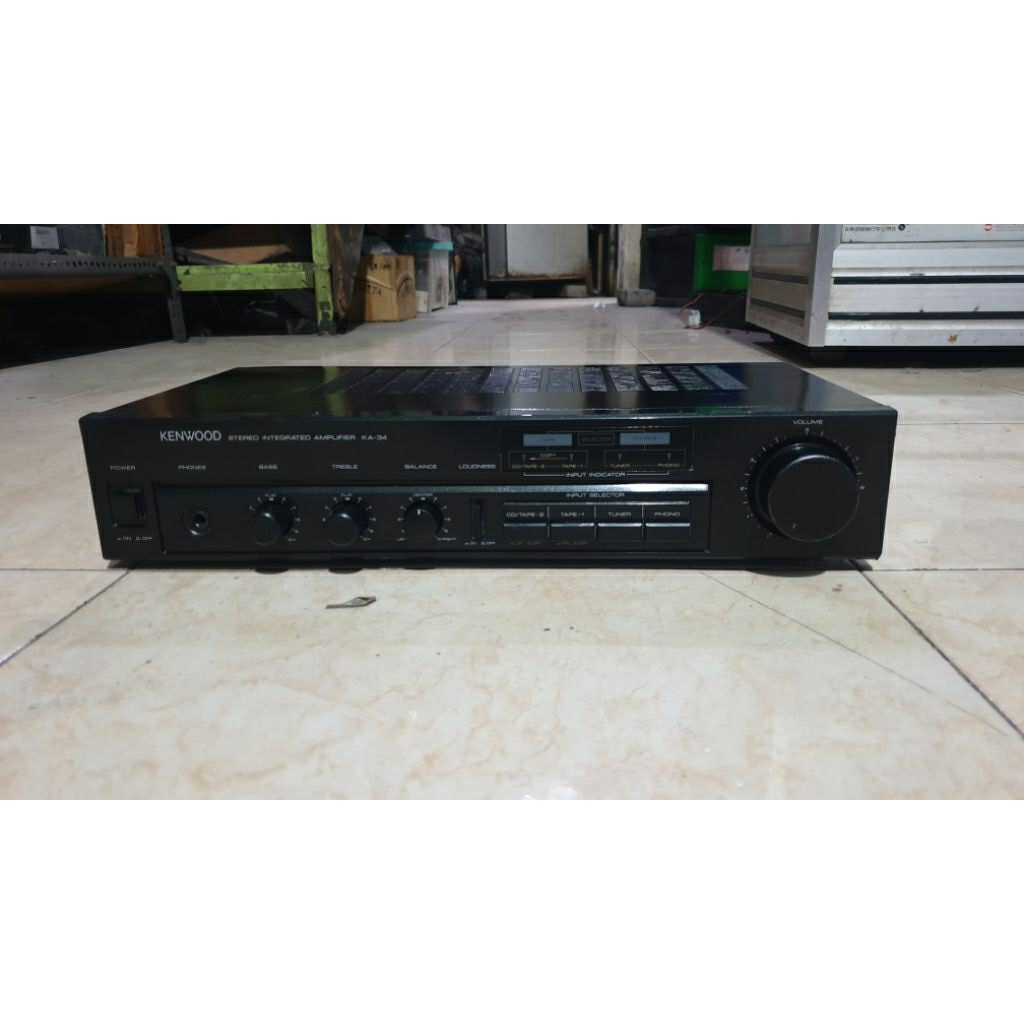 power amplifier KENWOOD KA34 vintage made in japan stereo intergrated second bekas normal siap pakai