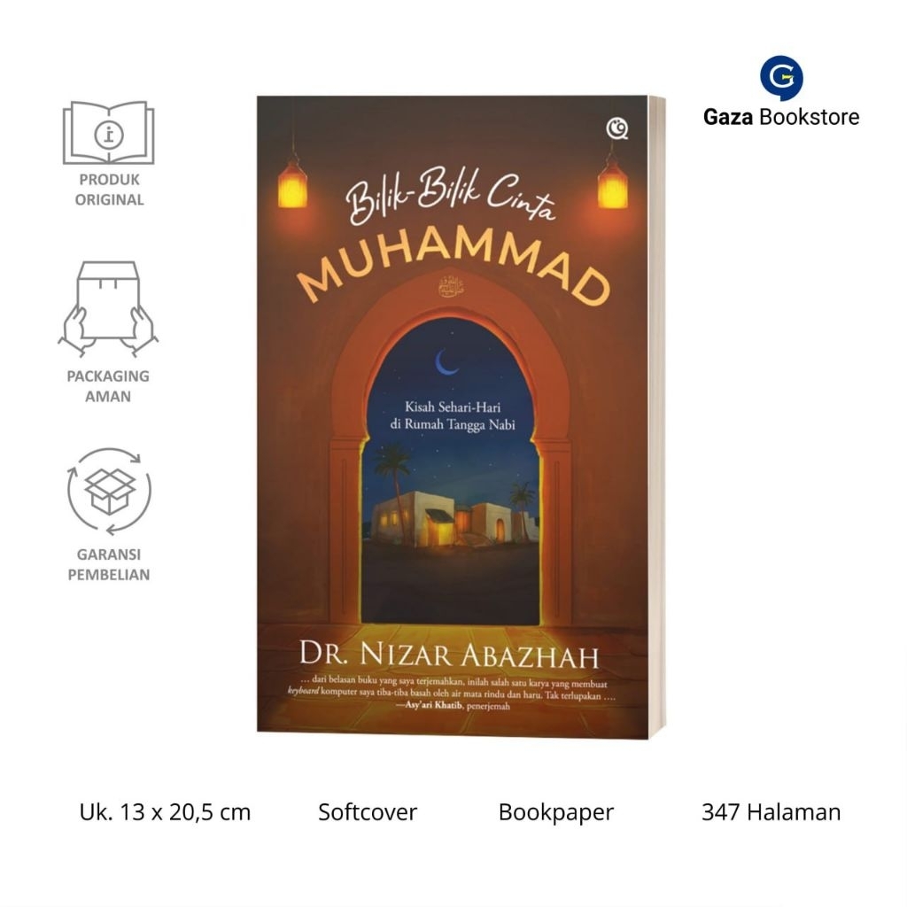 Bilik-Bilik Cinta Muhammad Saw
- Kisah sehari-hari Rumah Tangga Nabi - Dr. Nizar Abazhah