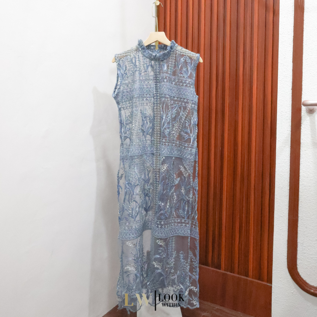 LOOKWITHIN_ NAMIRA Dress Tile Sapto Bordir Garden 3D