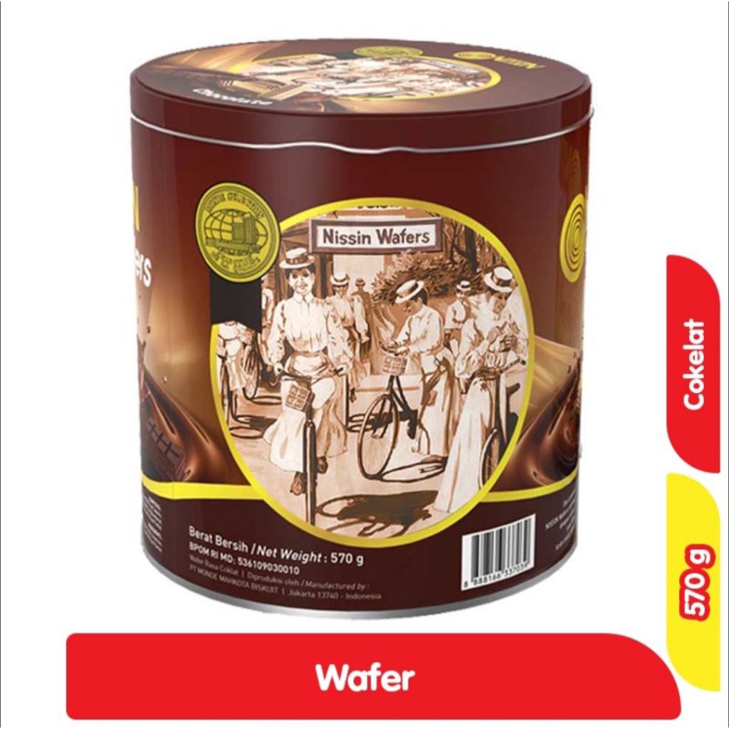 Nissin Wafer kaleng 500grm (KARTON)