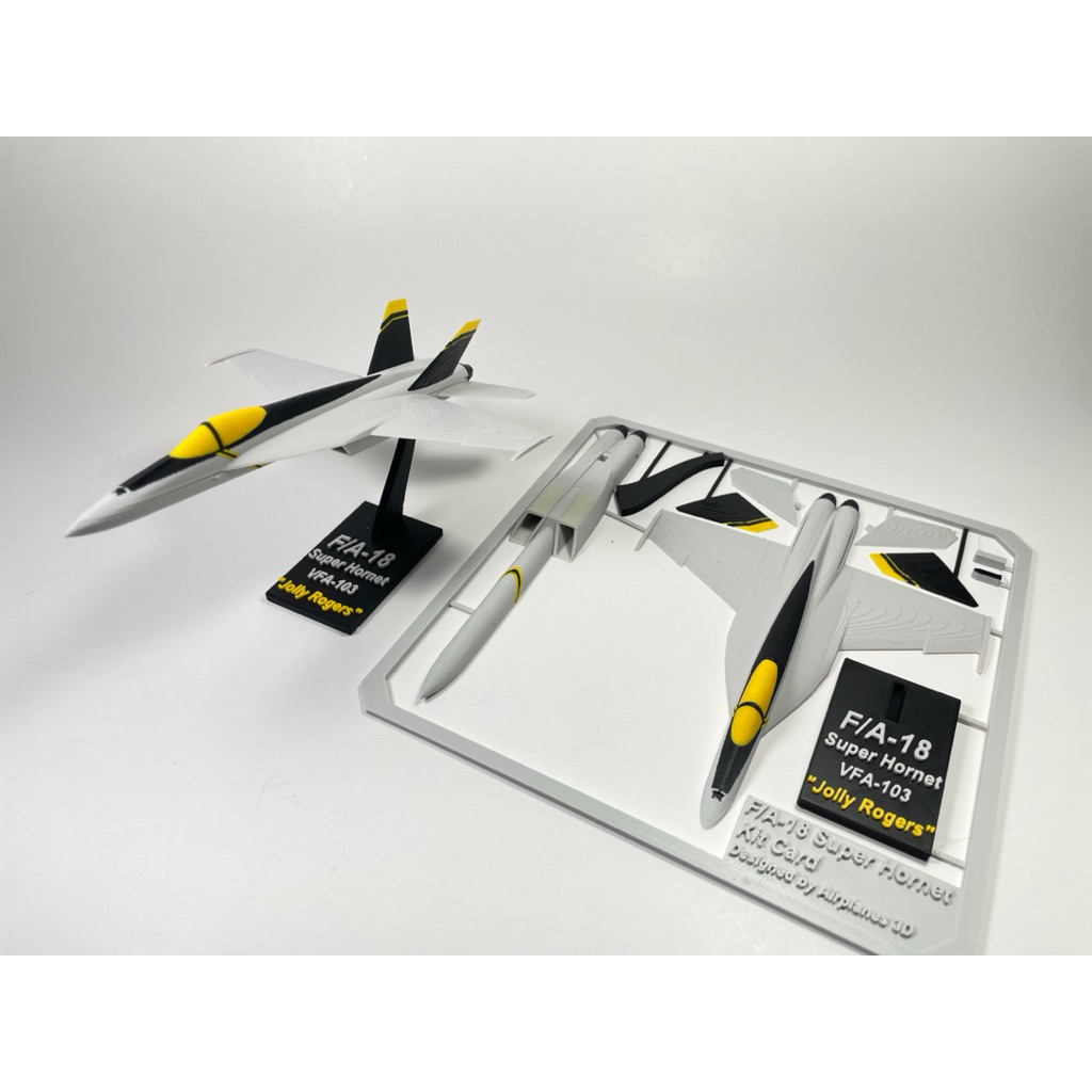 Mainan Miniatur Pesawat Tempur F/A-18 Super Hornet Jolly Rogers – Model Kit Card Koleksi