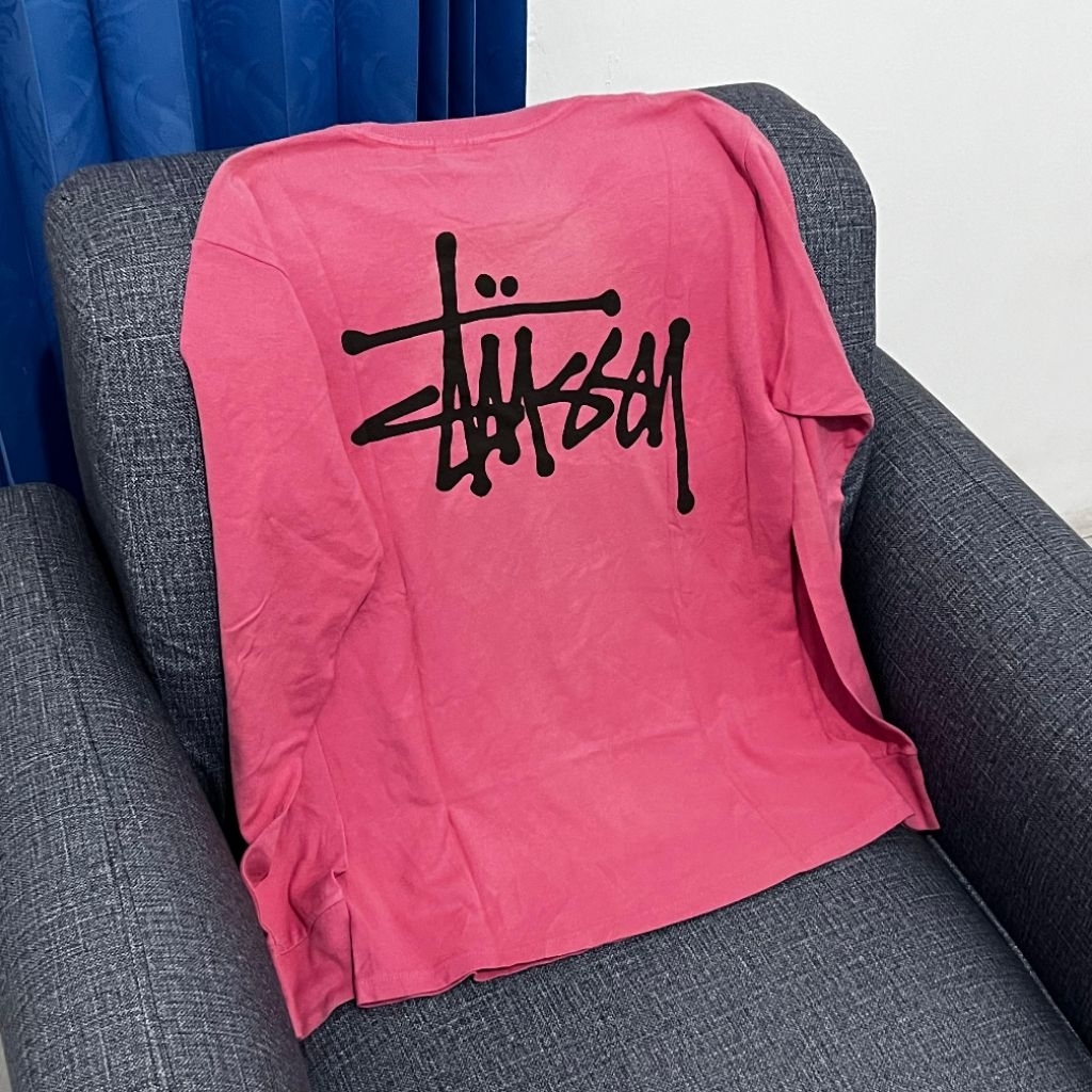 Stussy Long Sleeve Tshirt Tee Kaos