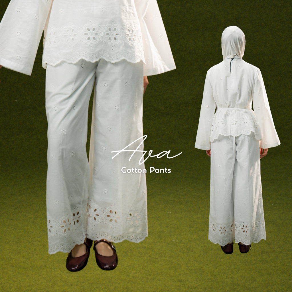 Ava Cotton Pants Celana Katun Wanita Baju Lebaran