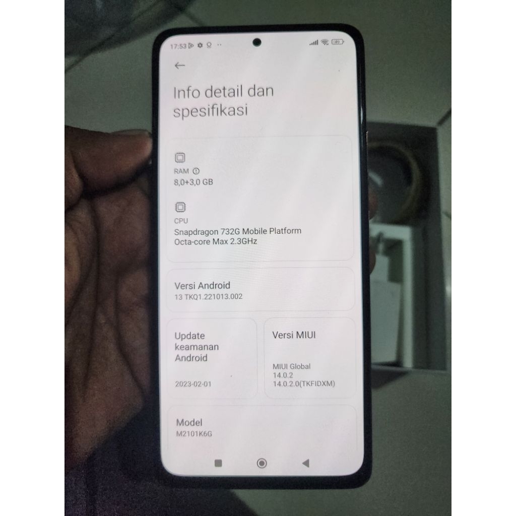 Redmi note 10 pro warna gold ram 8/128