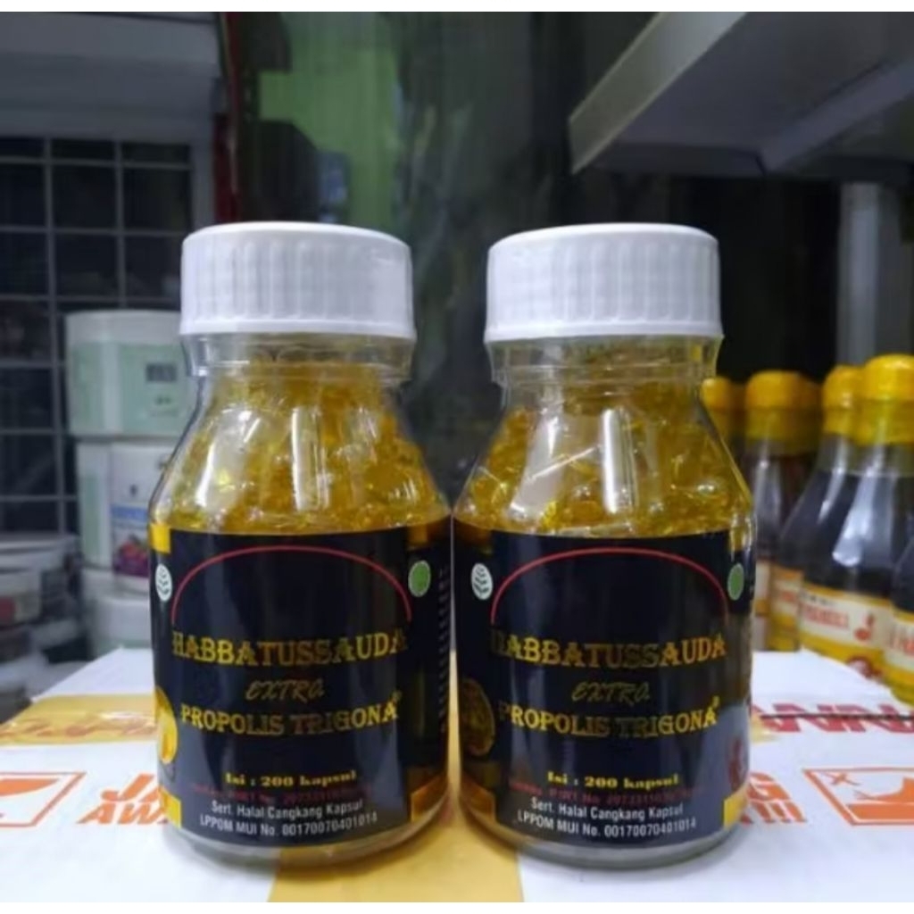 Habbatussauda Extra Propolis Trigona | Trigona 200 Kapsul | UMS 200 Kapsul | Habbatussauda