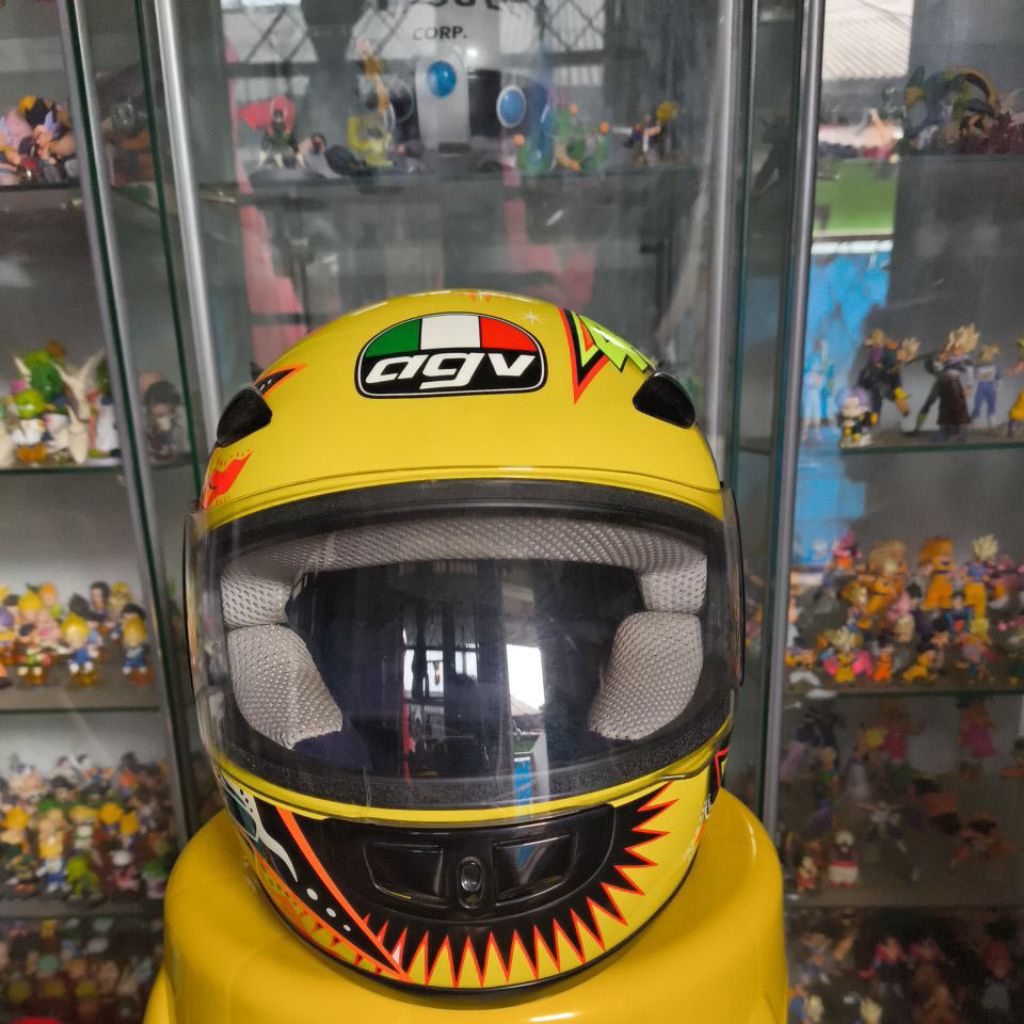 Helm AGV GP ROSSI Kuning Yellow Sun & Moon