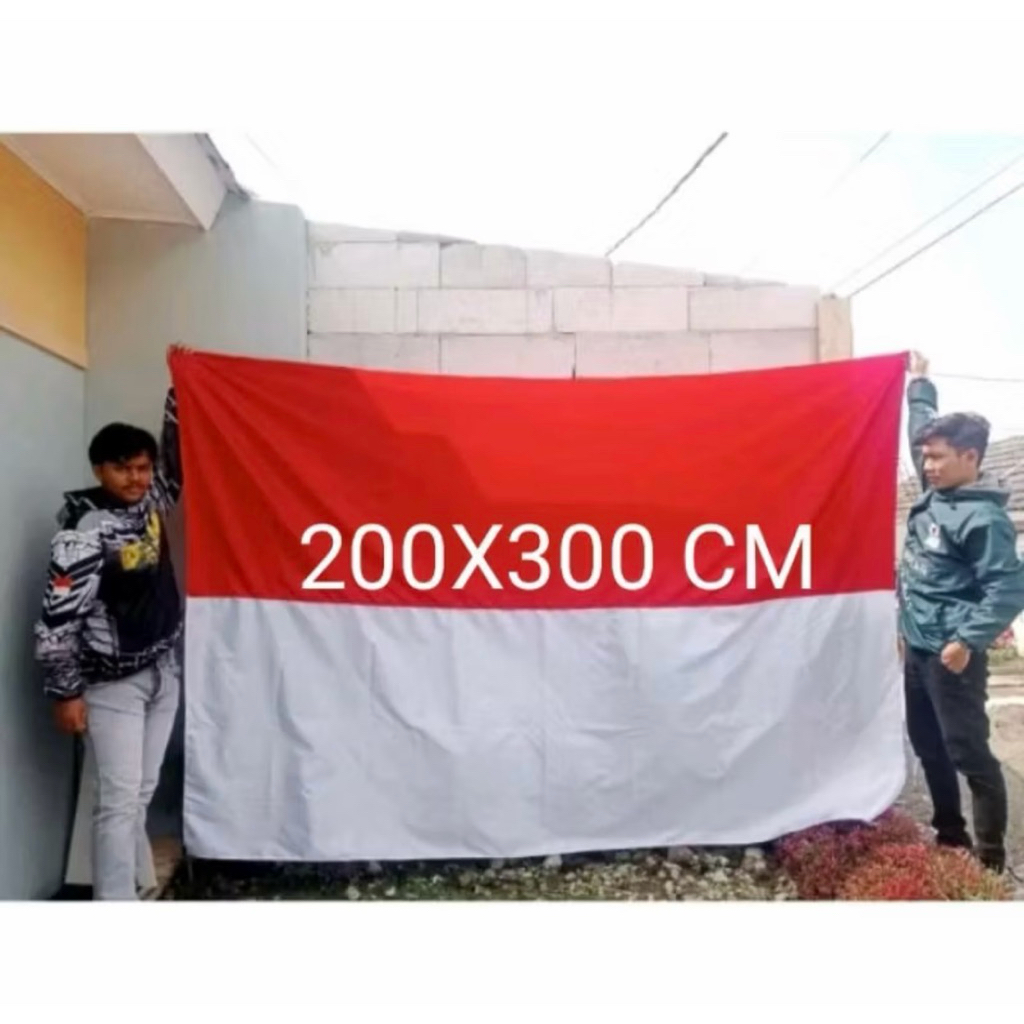 BENDERA MERAH PUTIH JUMBO 200X300 CM / BENDERA MERAH PUTIH BESAR