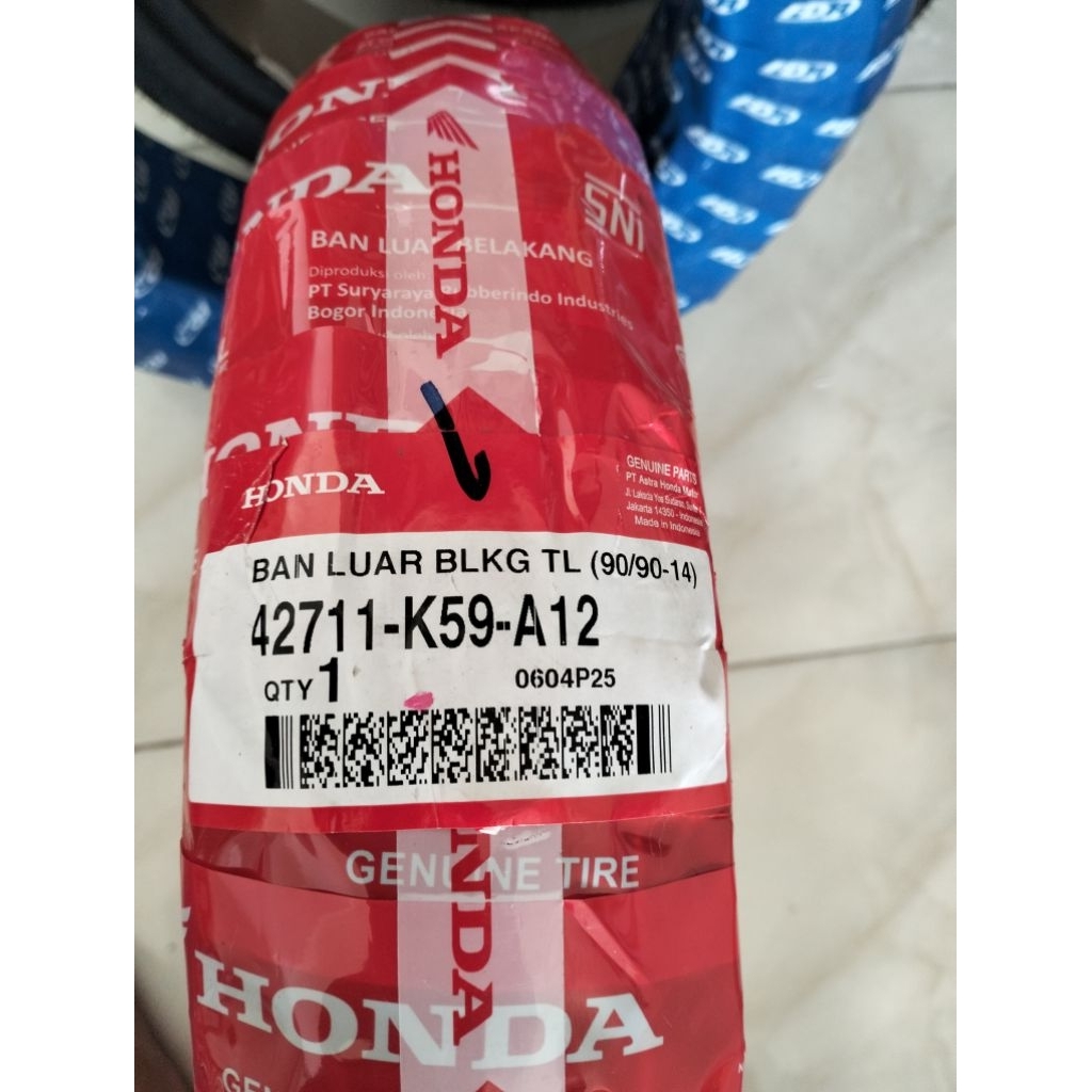 Ban Motor Honda K59-A12 90/90-14 Tubeless