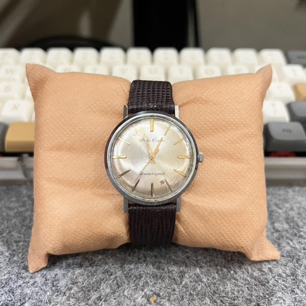 Jam Tangan Vintage Rare Seiko Cronos Diashock 21 jewels Seikosha Manual Wind
