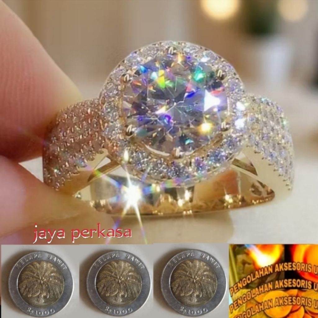 Cincin koin diamond canik mewah Amerika daimen