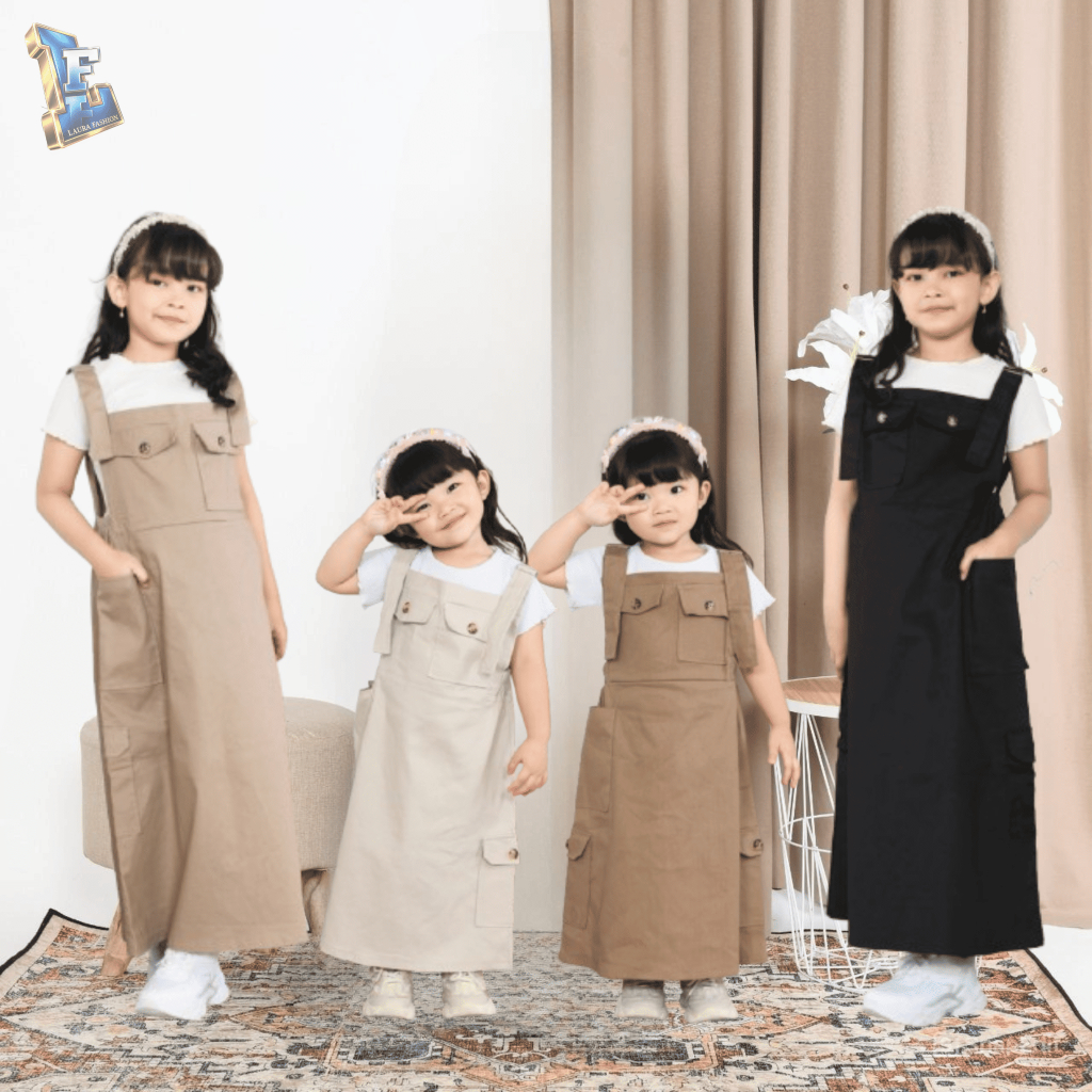 OVERALL SUSPANDER ANAK TANGGUNG 4-13 TAHUN // OVERALL ROK KATUN STREACH ANAK PEREMPUAN // OVERALL RO